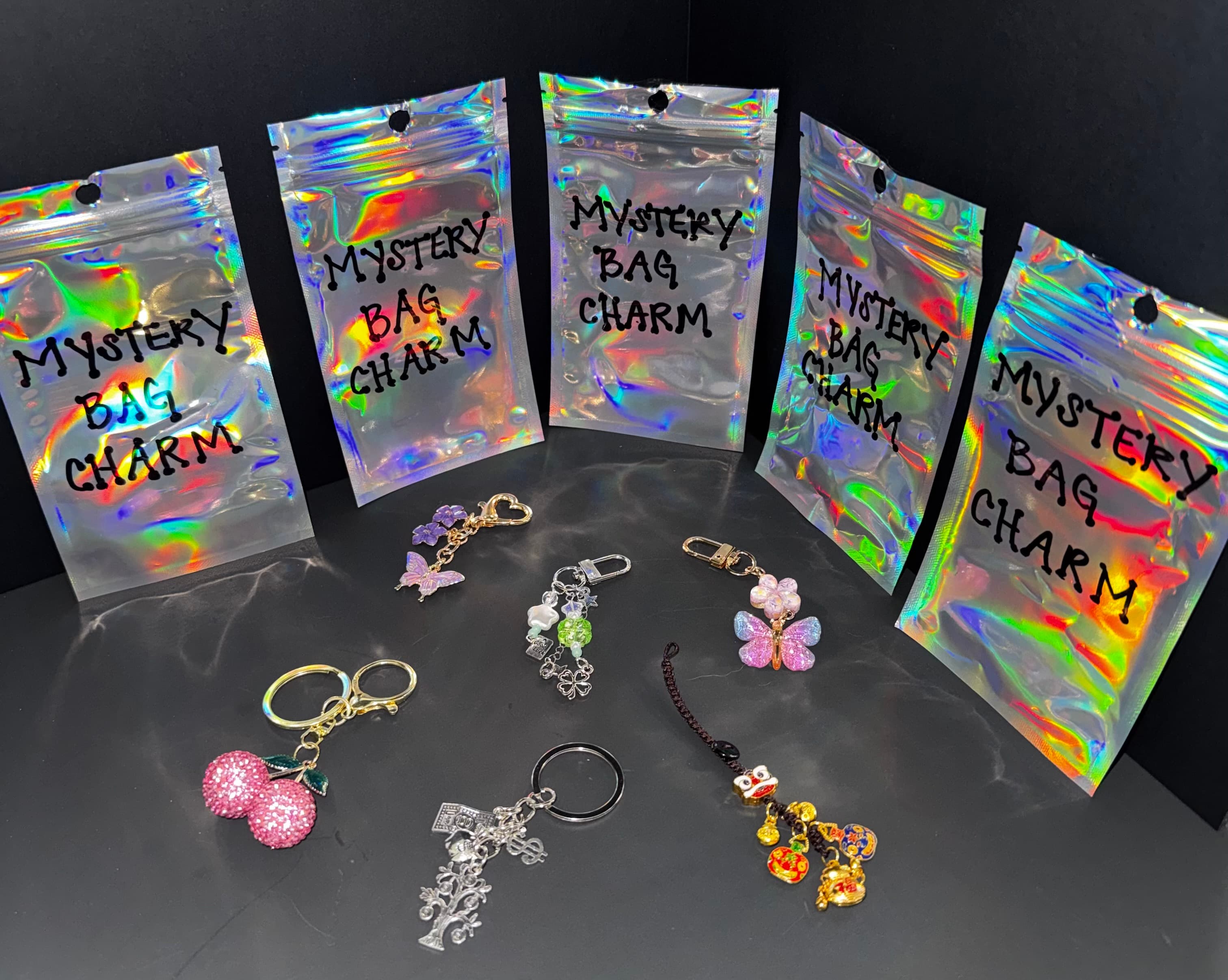 Mystery bags and charms